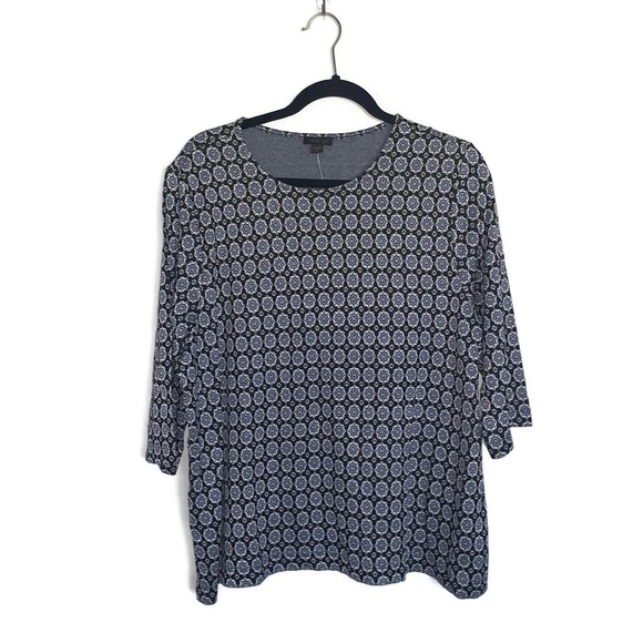 J Jill Tops J Jill Wearever Collection Floral Medallion Top Poshmark